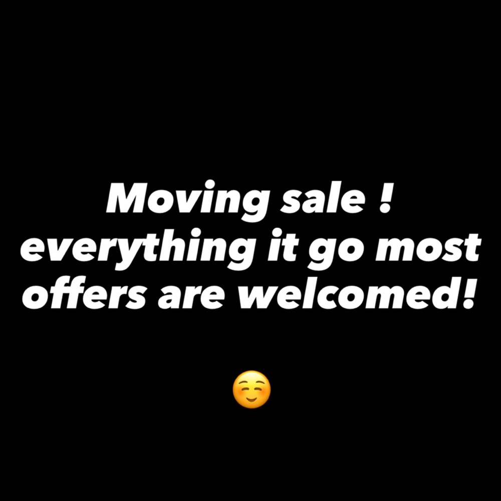 Moving Sale Announcement